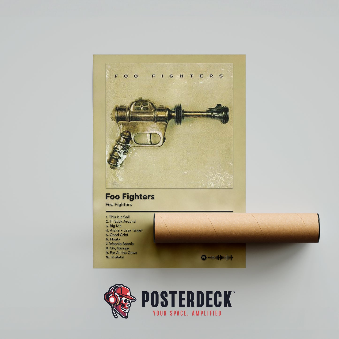 Foo Fighters 'Foo Fighters' Album Poster