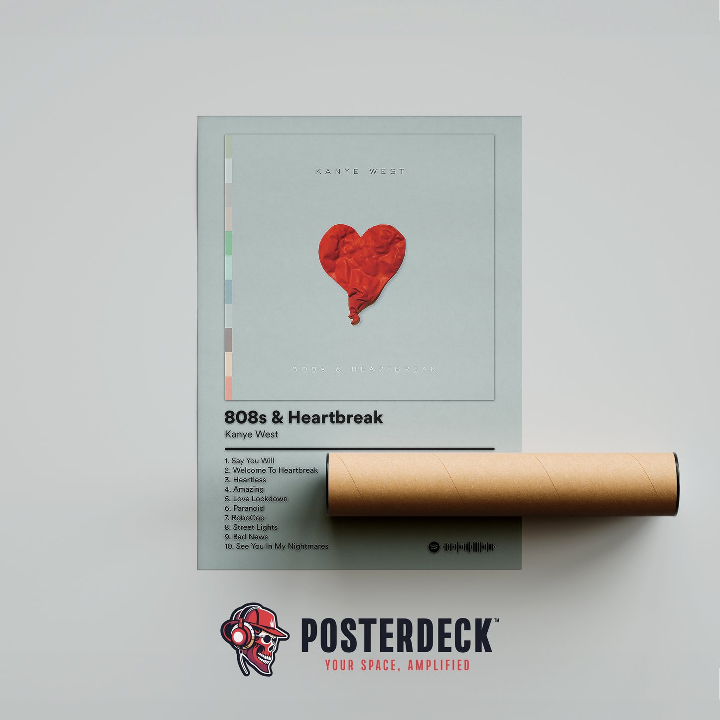 Kanye West '808s & Heartbreak' Album Poster