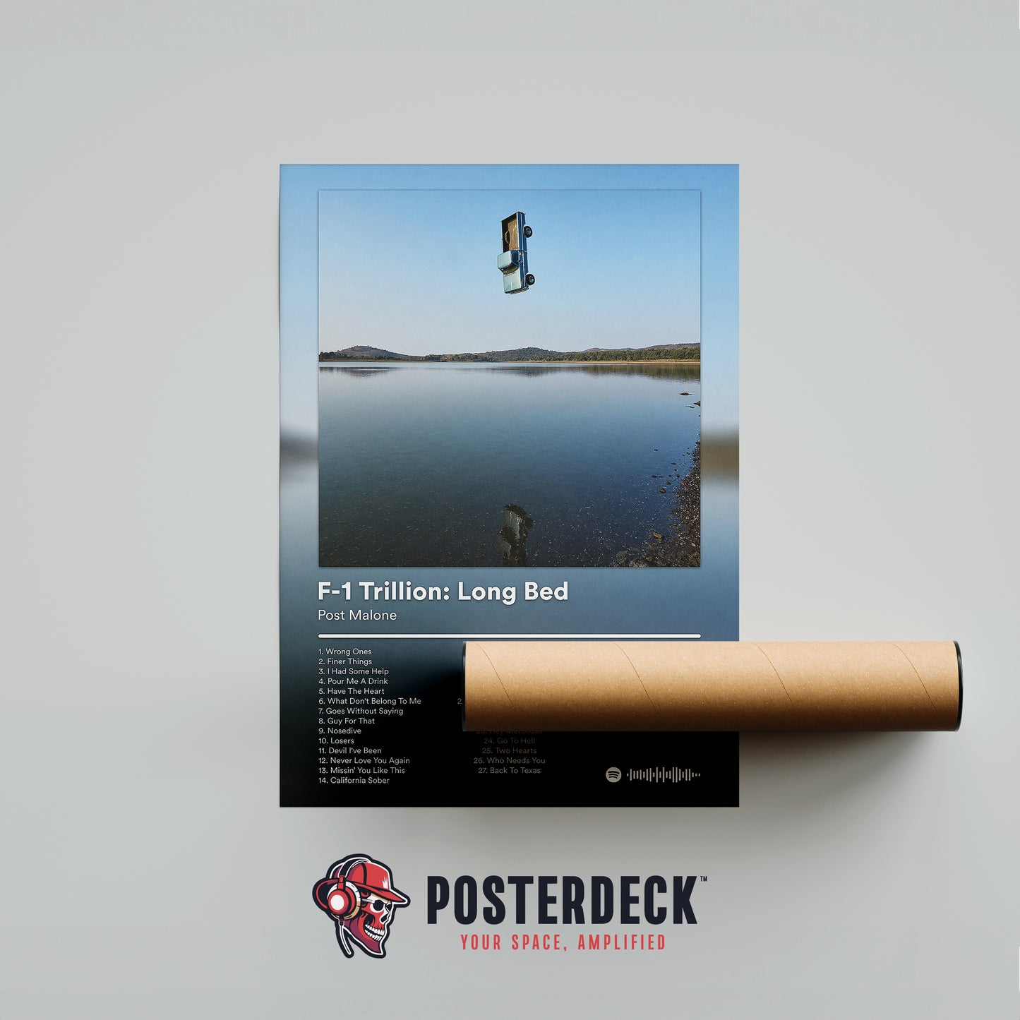 Post Malone 'F-1 Trillion Long Bed' Album Poster