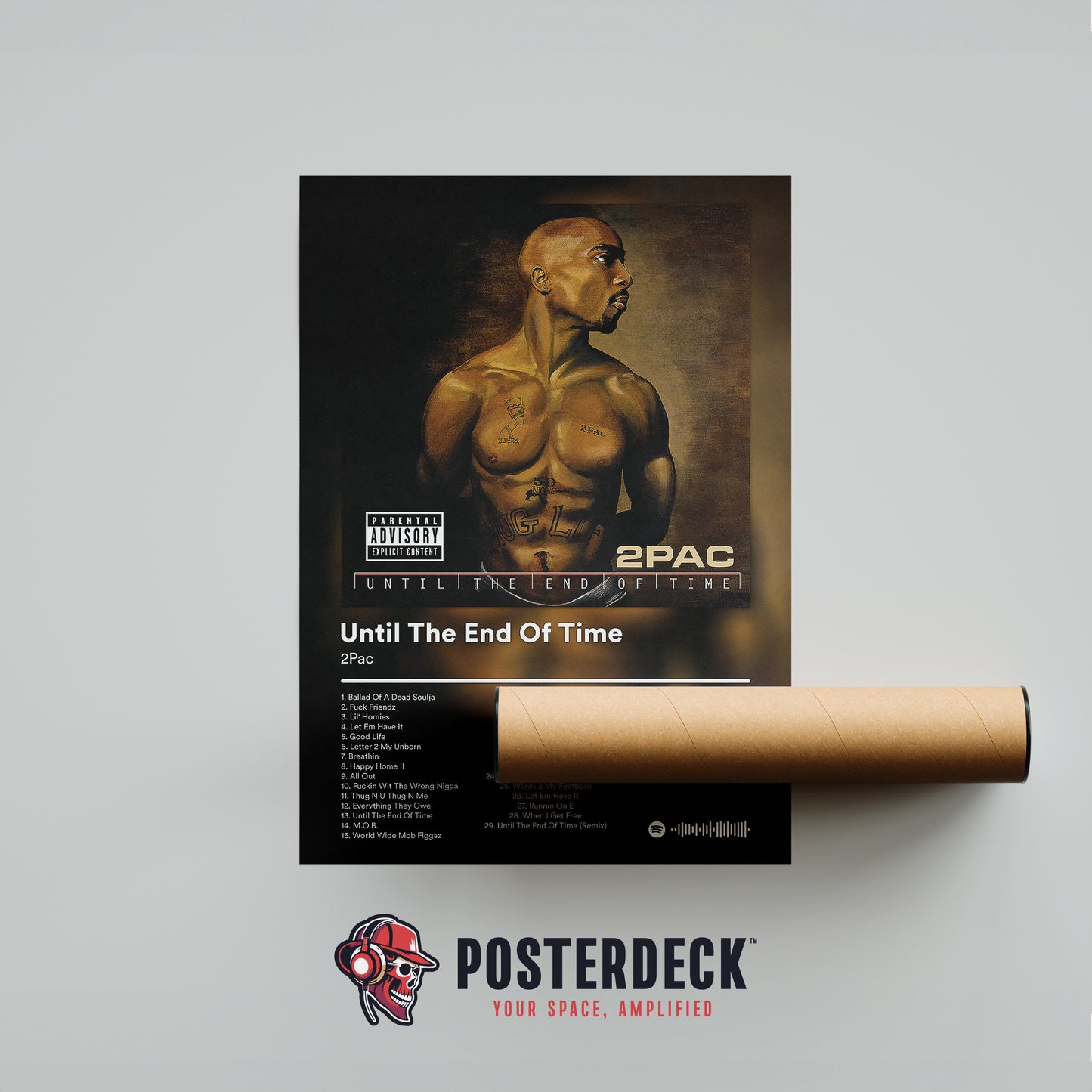2Pac 'Until The End Of Time' Album Poster