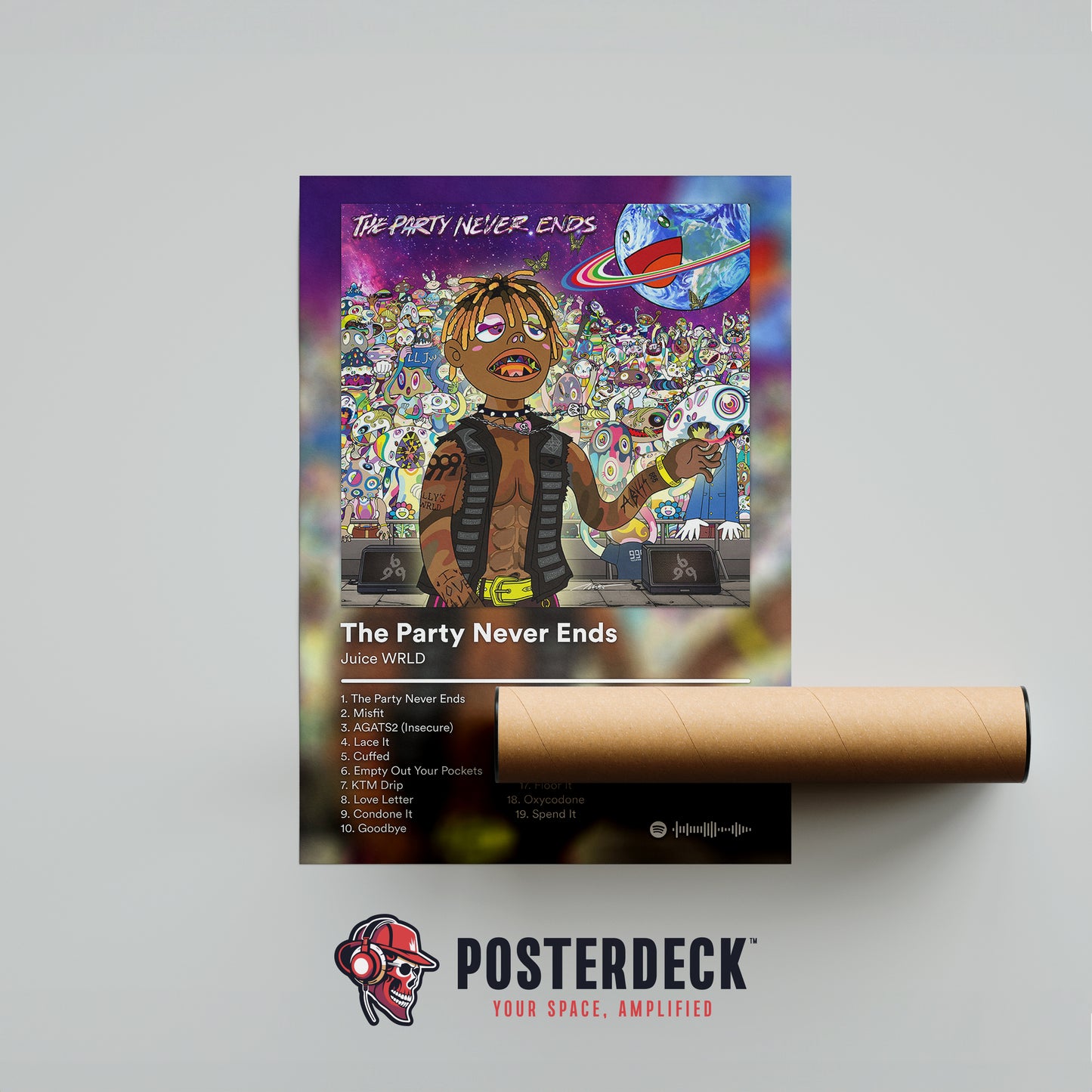 Juice WRLD 'The Party Never Ends' Album Poster