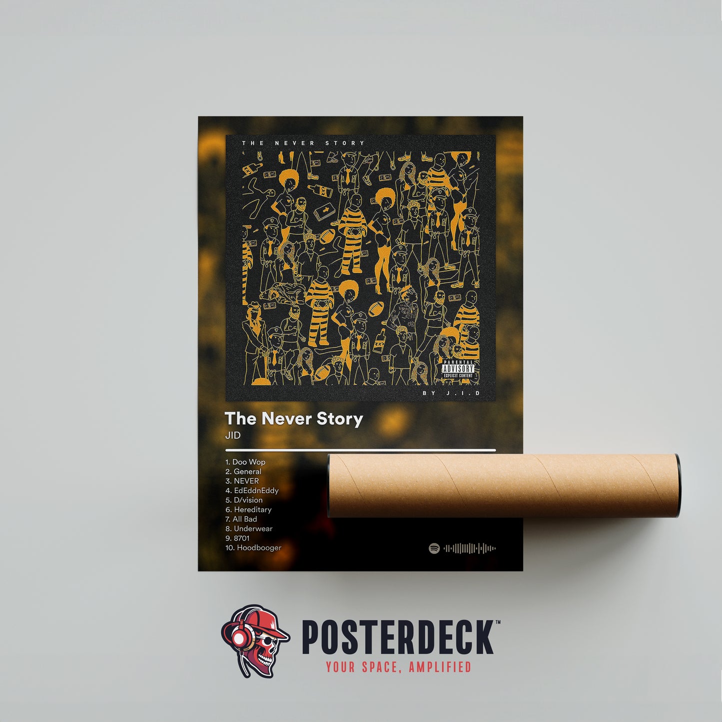 JID 'The Never Story' Album Poster