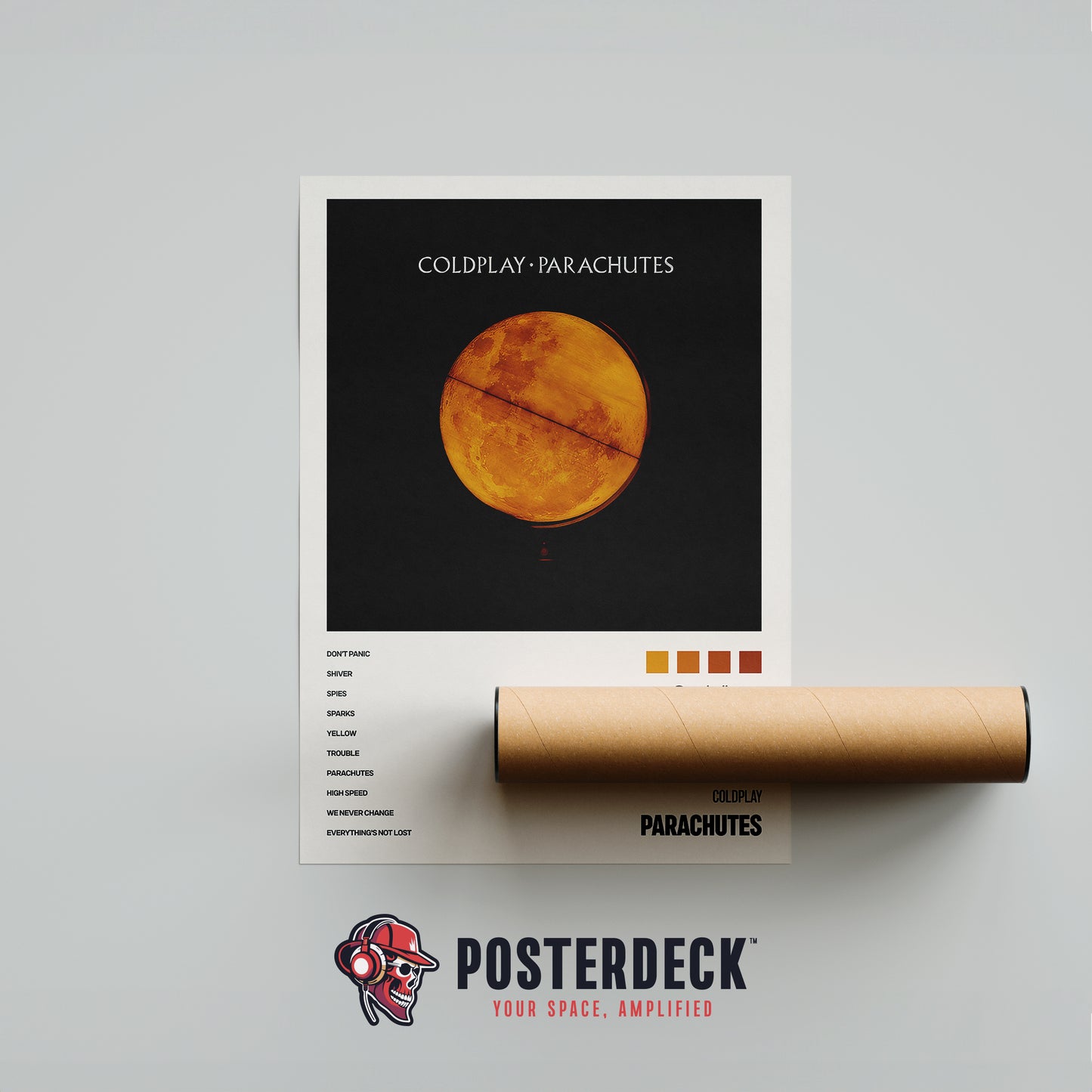 Coldplay 'Parachutes' Album Poster