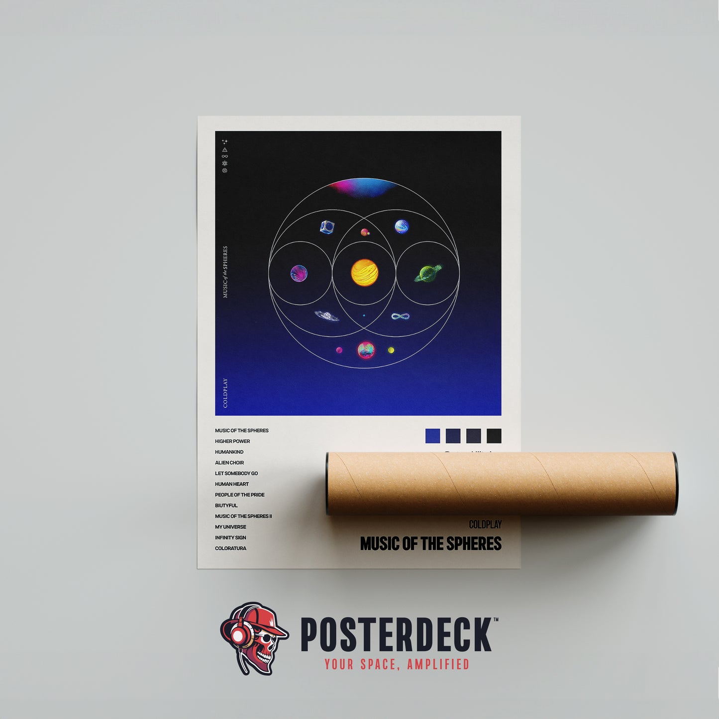 Coldplay 'Music Of Spheres' Album Poster