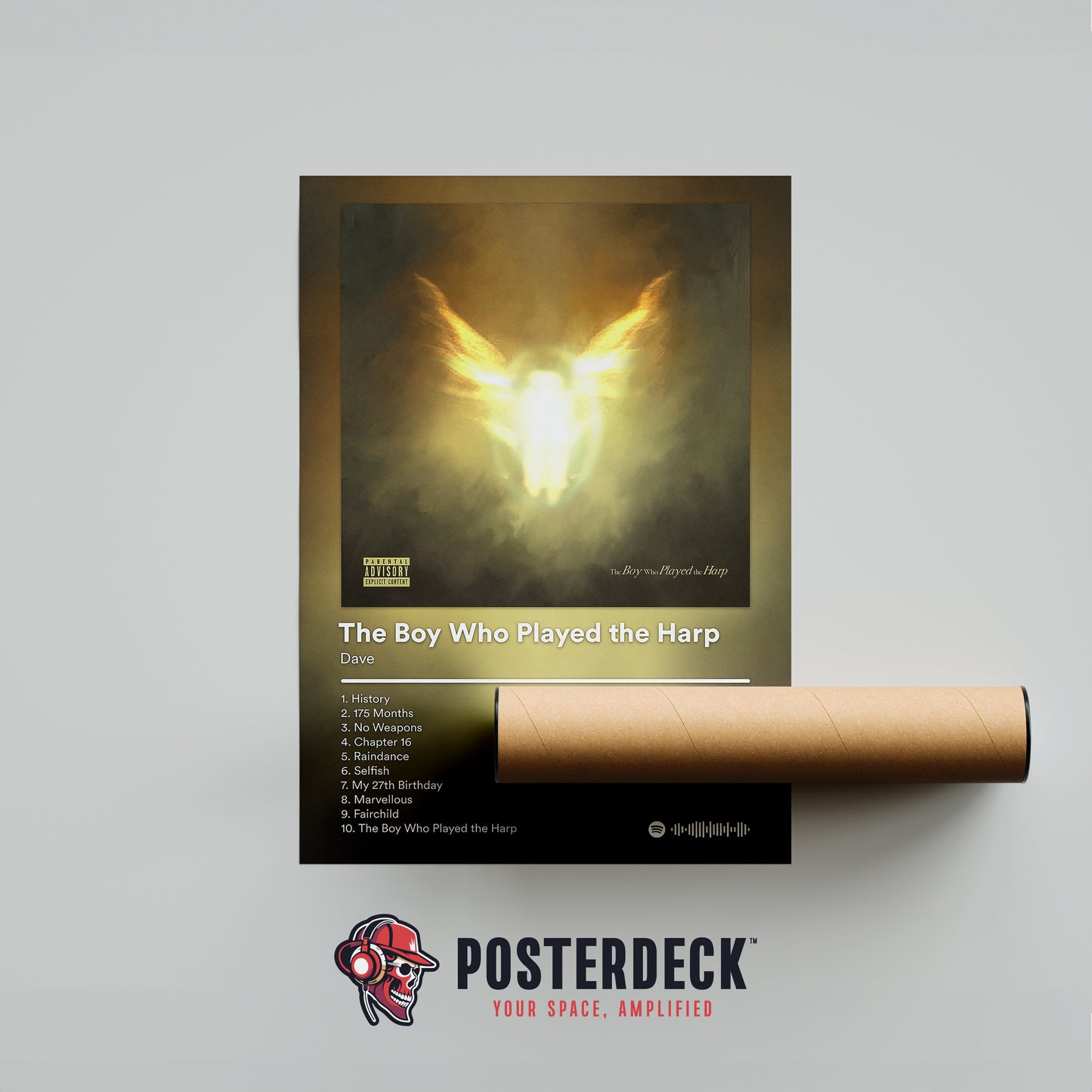 Dave 'The Boy Who Played The Harp' Album Poster