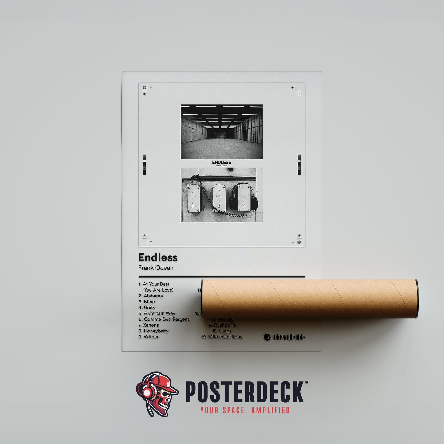 Frank Ocean 'Endless' (White Edition) Album Poster