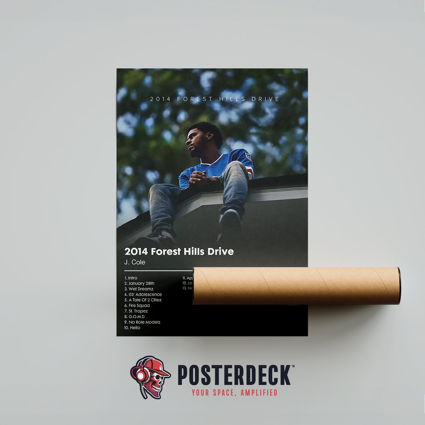 J. Cole '2014 Forest Hills Drive' Album Poster