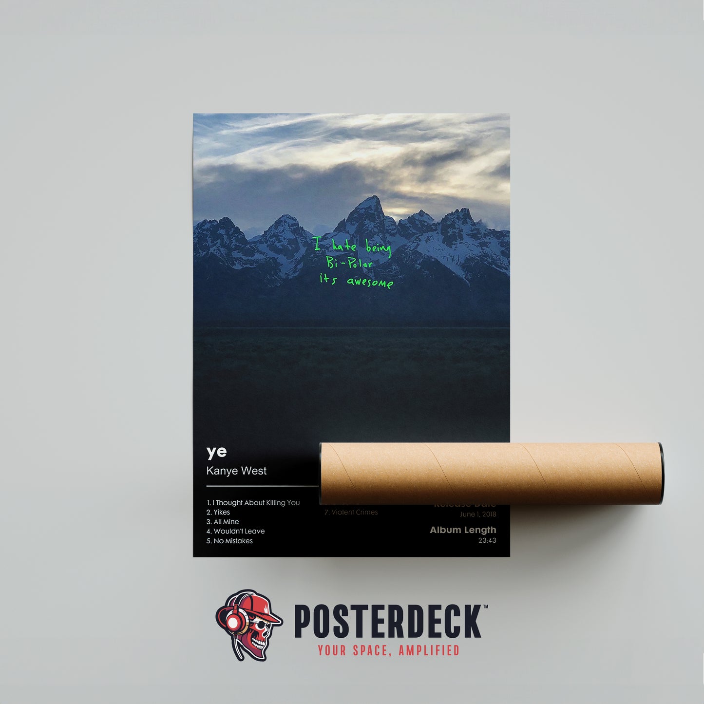 Kanye West 'YE' Album Poster