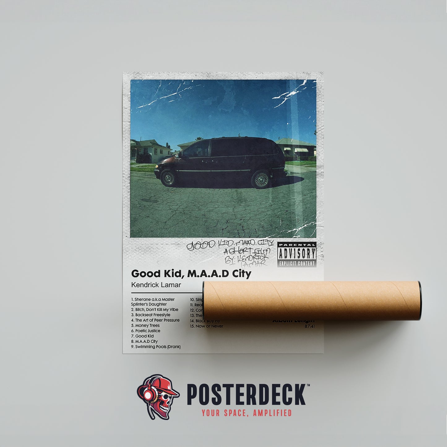 Kendrick Lamar 'Good Kid M.A.A.D City' Deluxe Album Poster