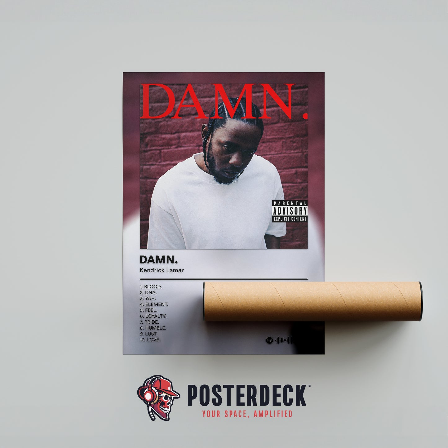 Kendrick Lamar 'Damn' Album Poster