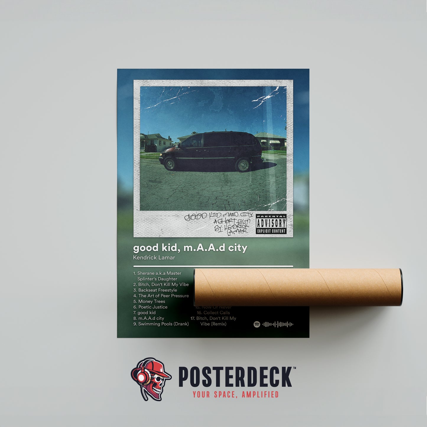 Kendrick Lamar 'Good Kid, M.A.A.D City' (Deluxe) Album Poster