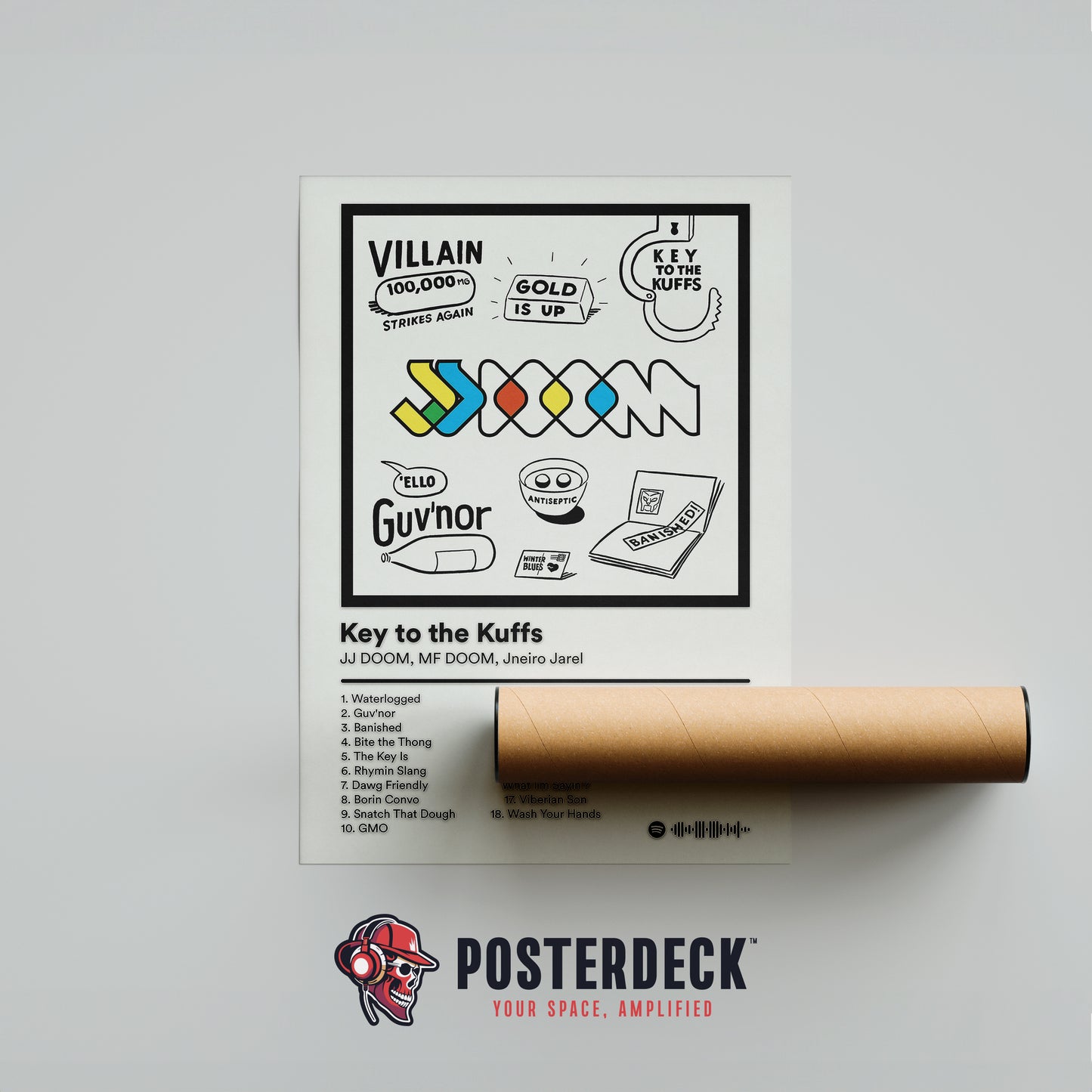 MF DOOM 'Key To The Kuffs' Album Poster