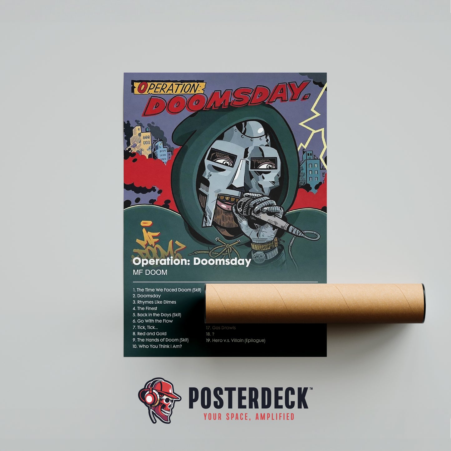 MF DOOM 'Operation: Doomsday' Album Poster