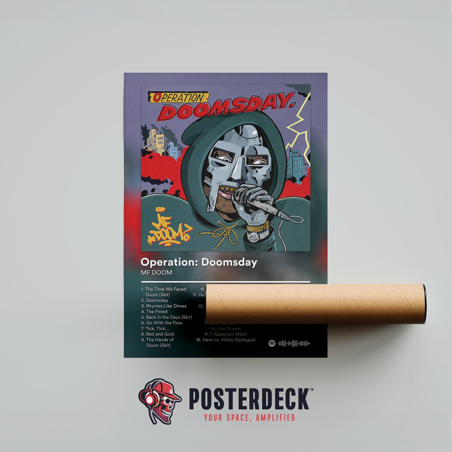 MF DOOM 'Operation: Doomsday' Album Poster