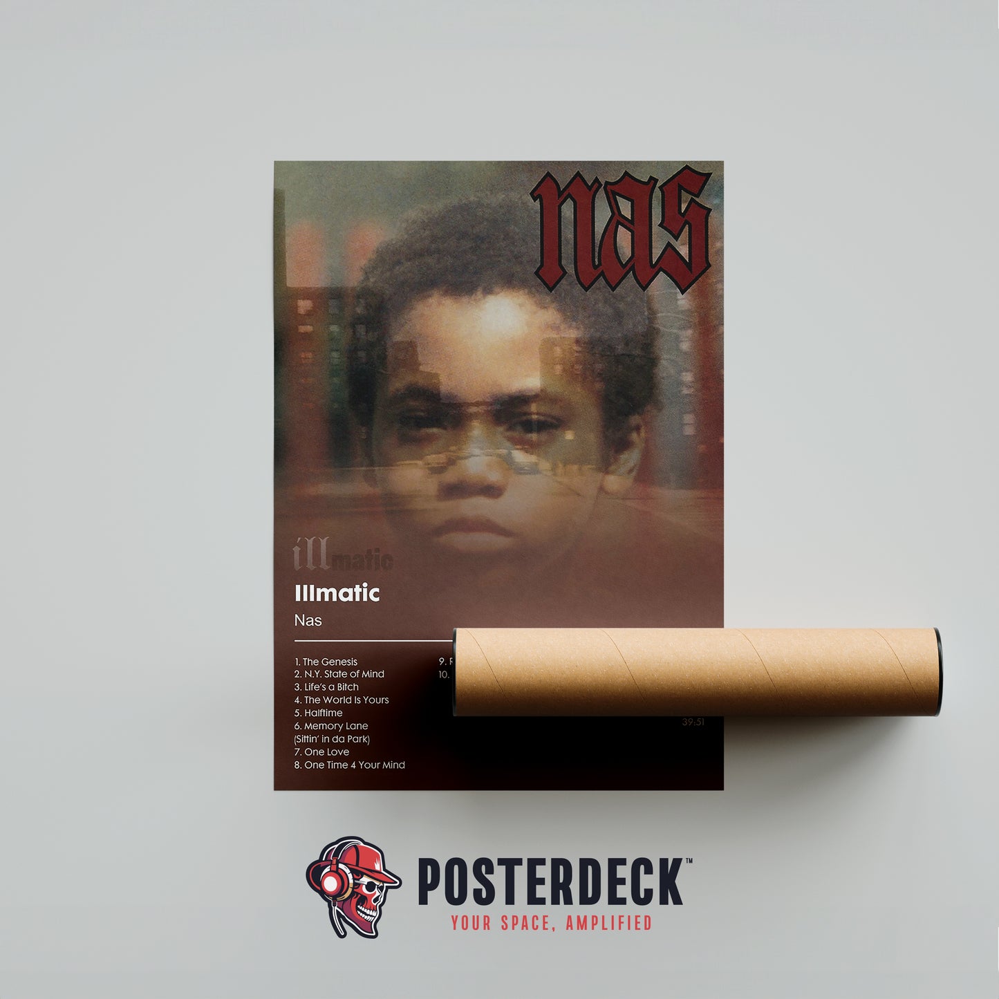 Nas 'Illmatic' Album Poster