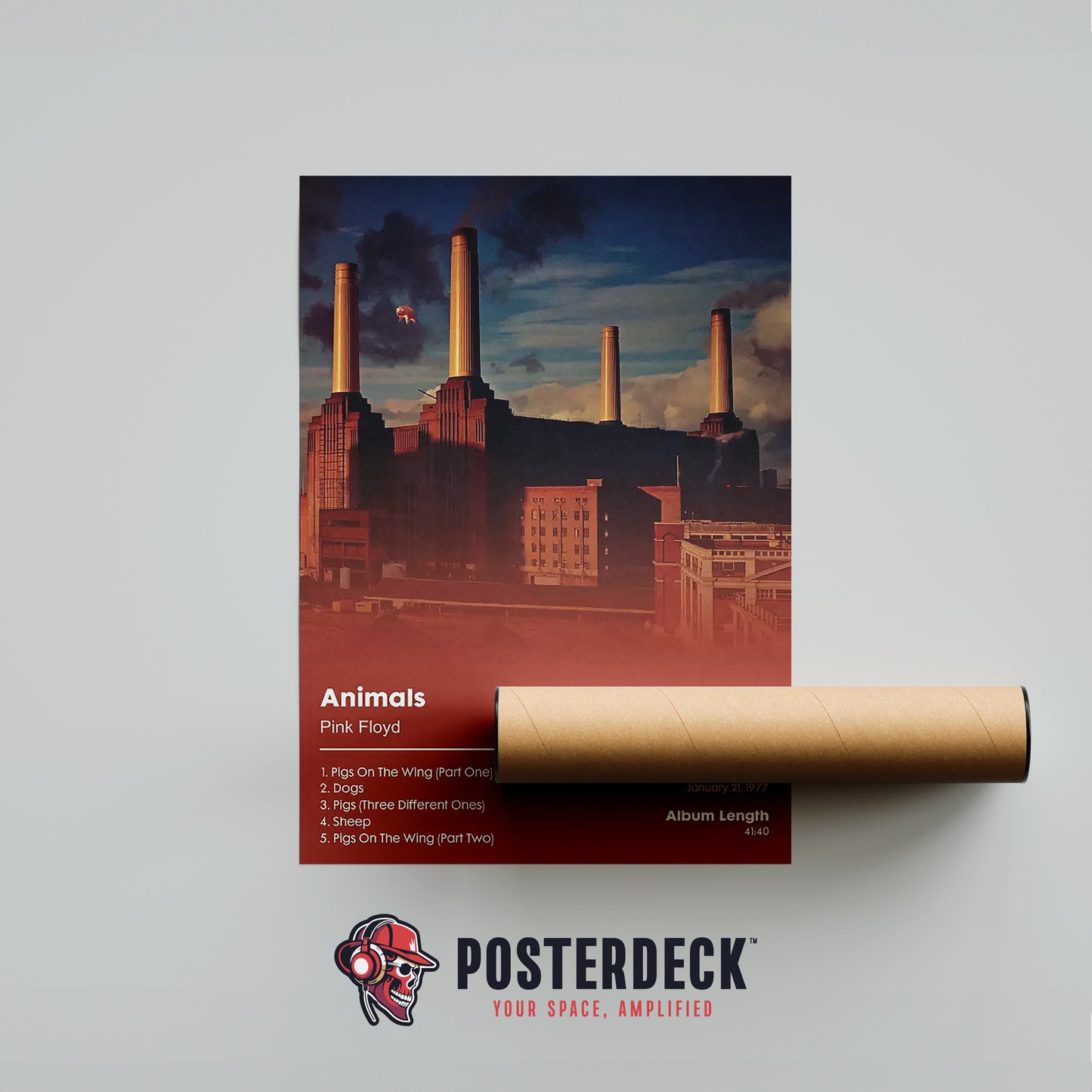 Pink Floyd 'Animals' Album Poster