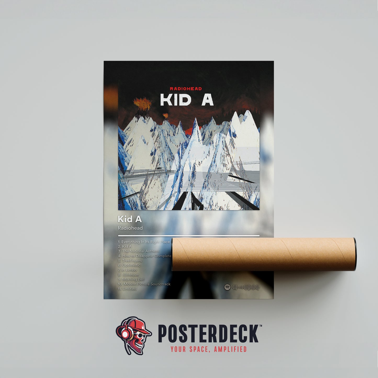 Radiohead 'Kid A' Album Poster