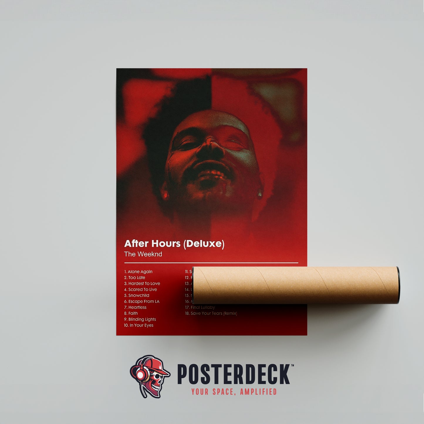 The Weeknd 'After Hours (Deluxe)' Album Poster