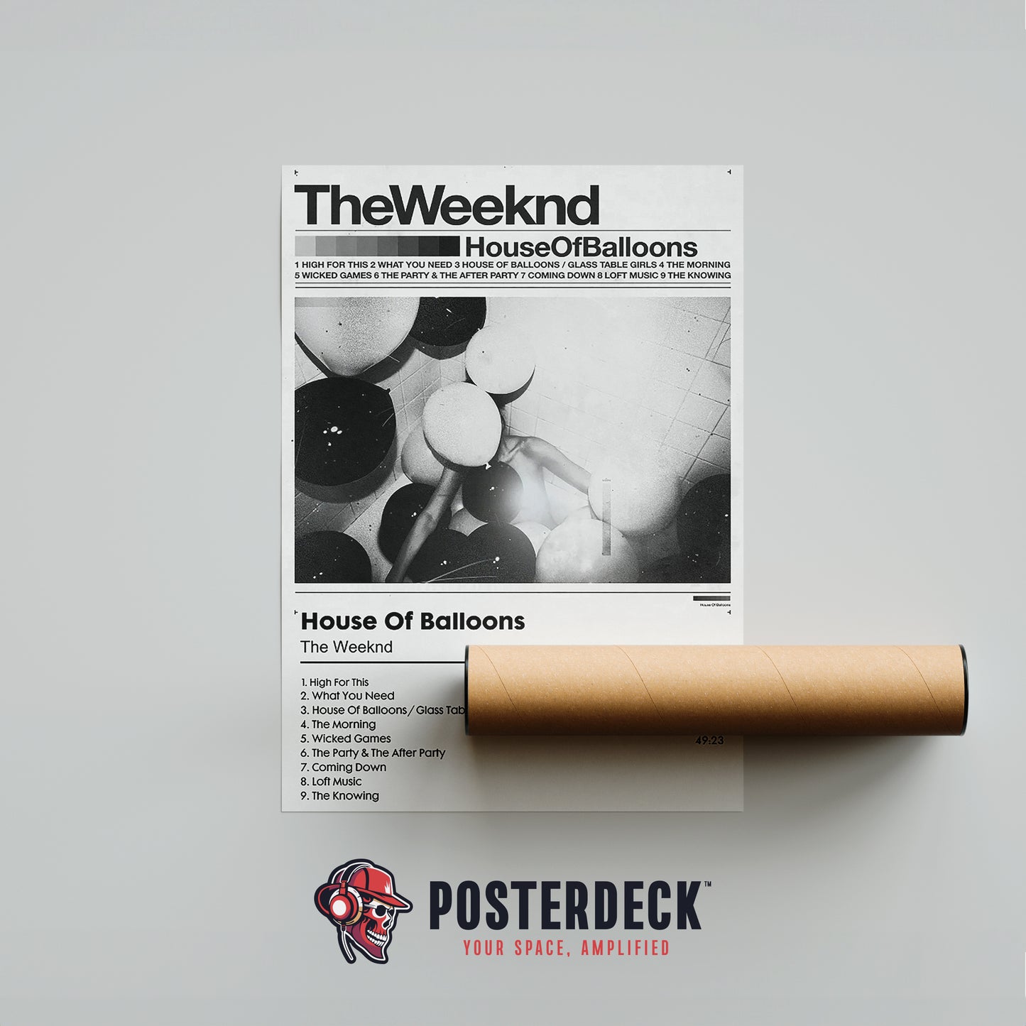 The Weeknd 'House of Balloons' Album Poster