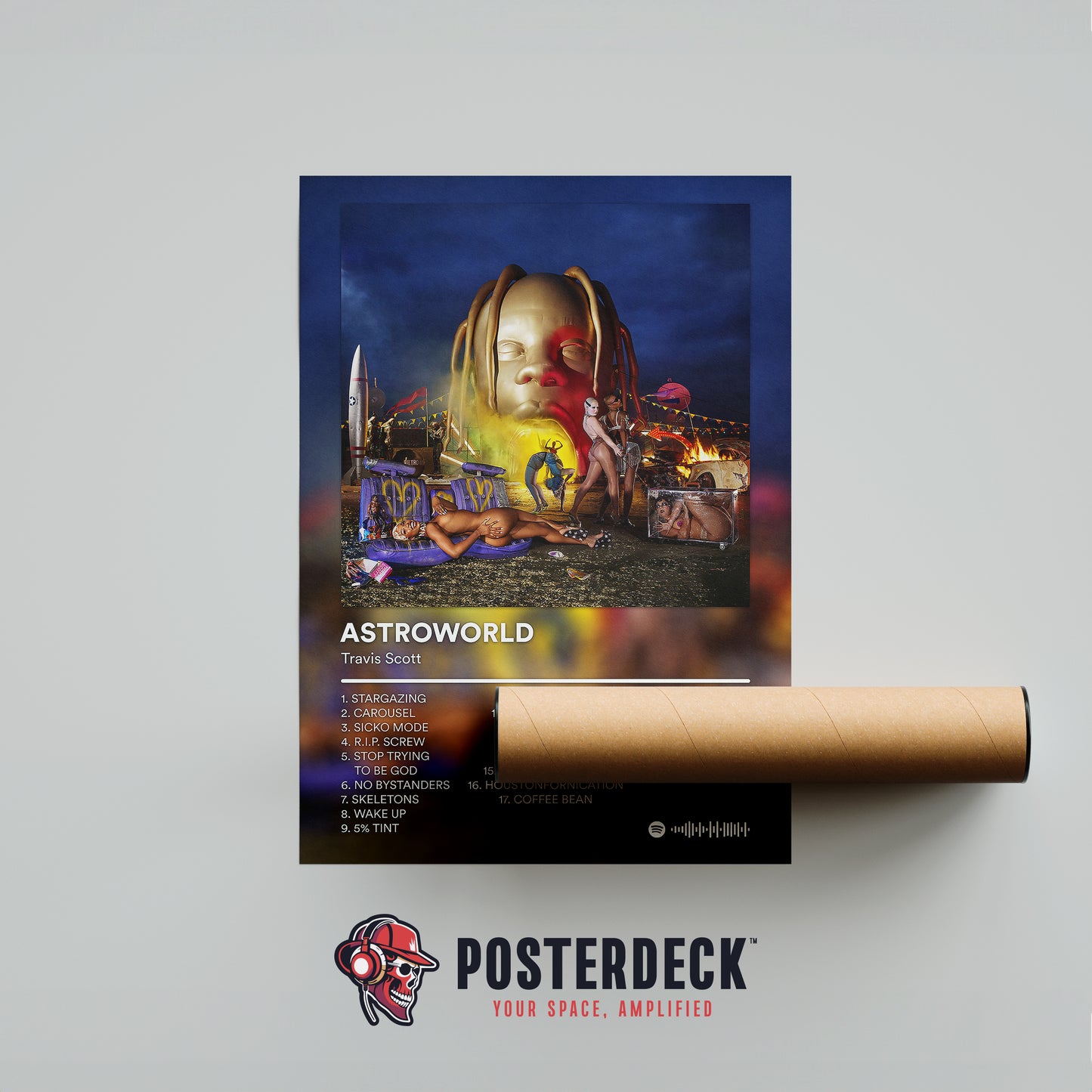 Travis Scott 'ASTROWORLD' (Night Version) Album Poster