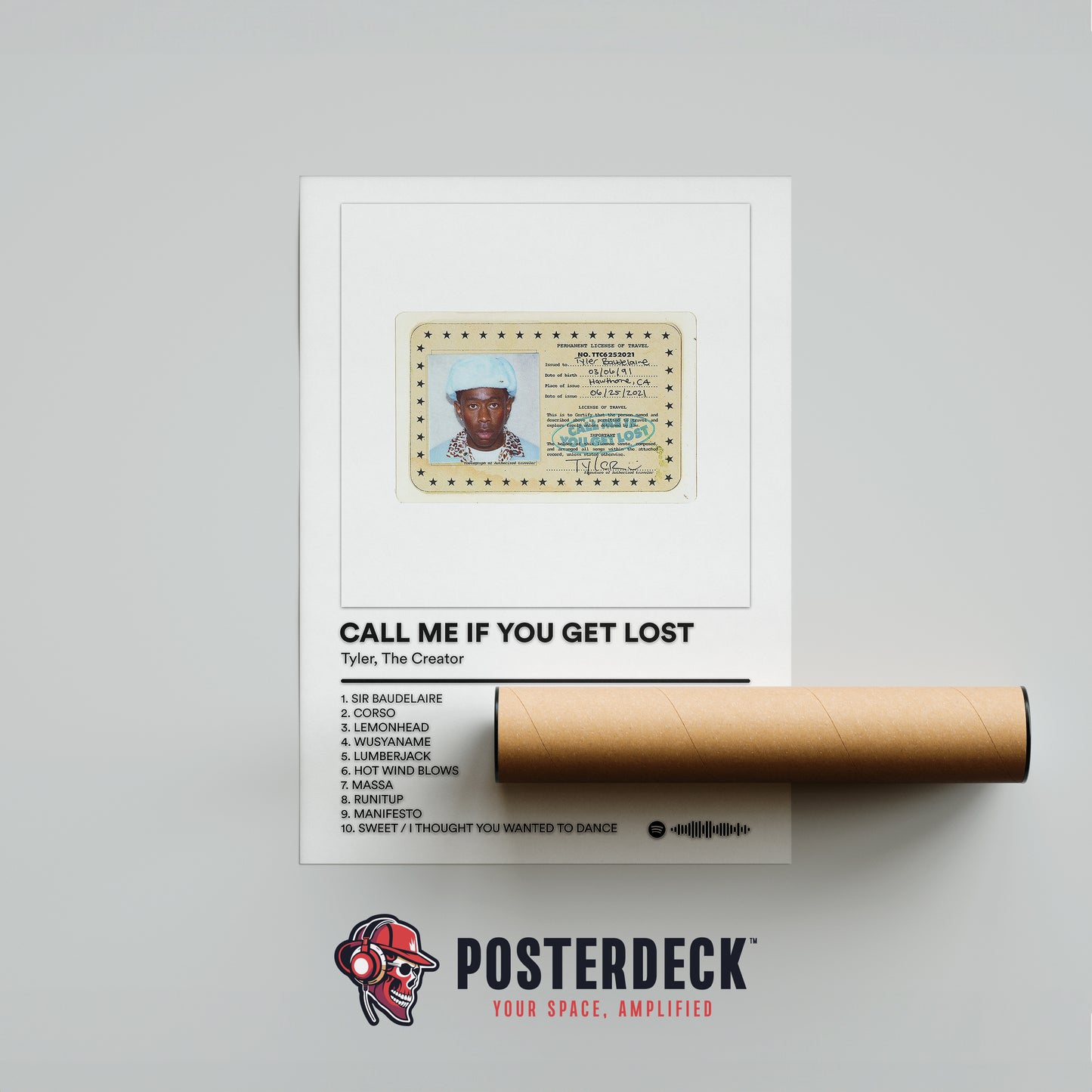 Tyler The Creator 'Call Me If You Get Lost' Album Poster