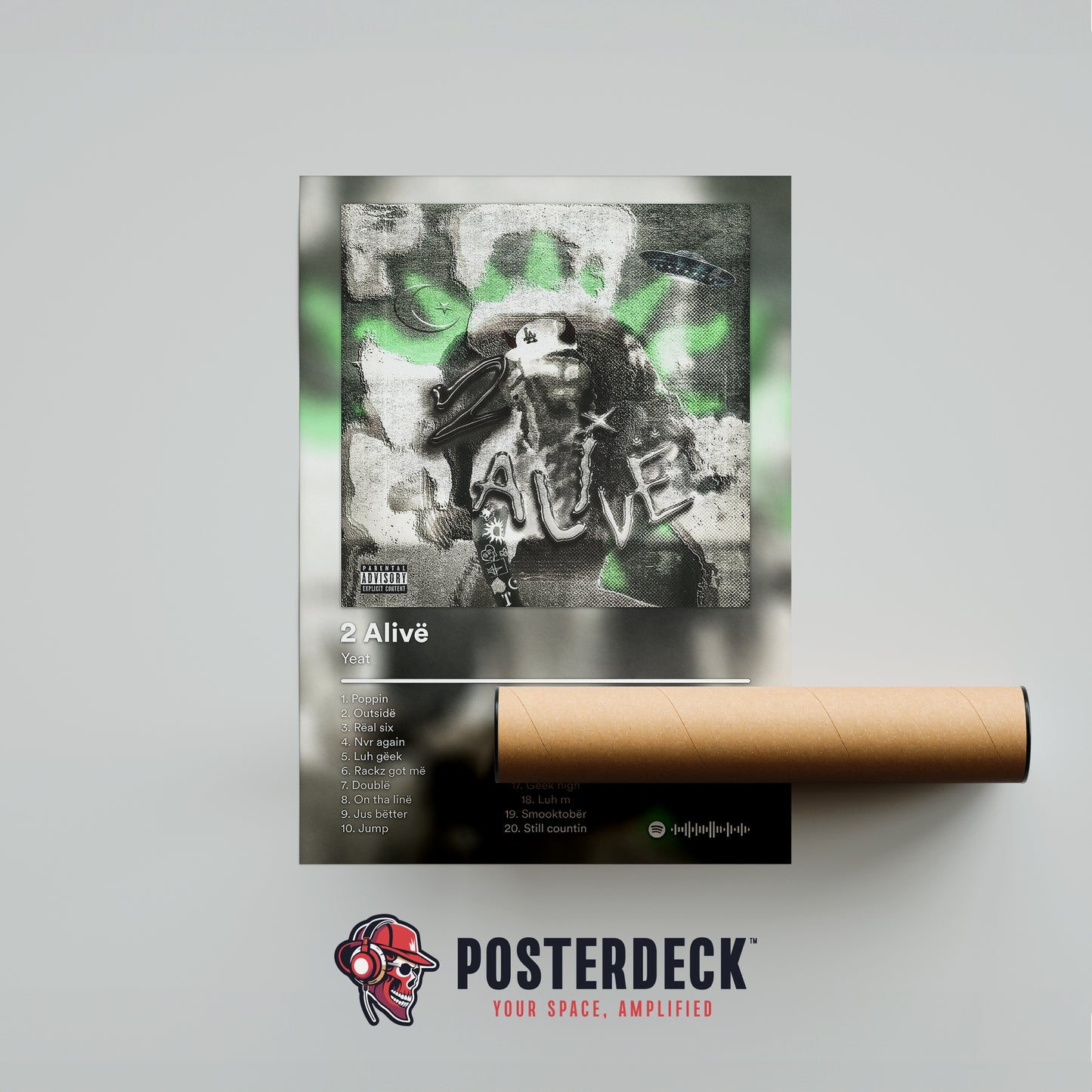 Yeat '2 Alive' Album Poster