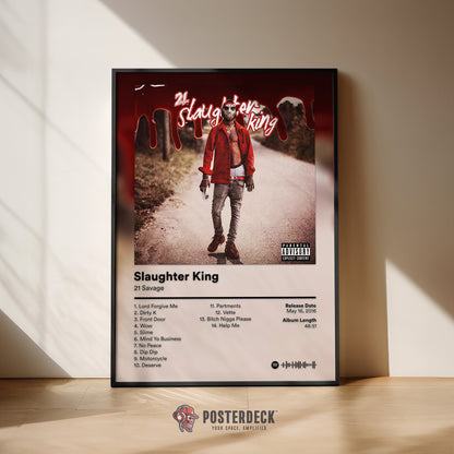 21 Savage 'Salughter King' Album Poster
