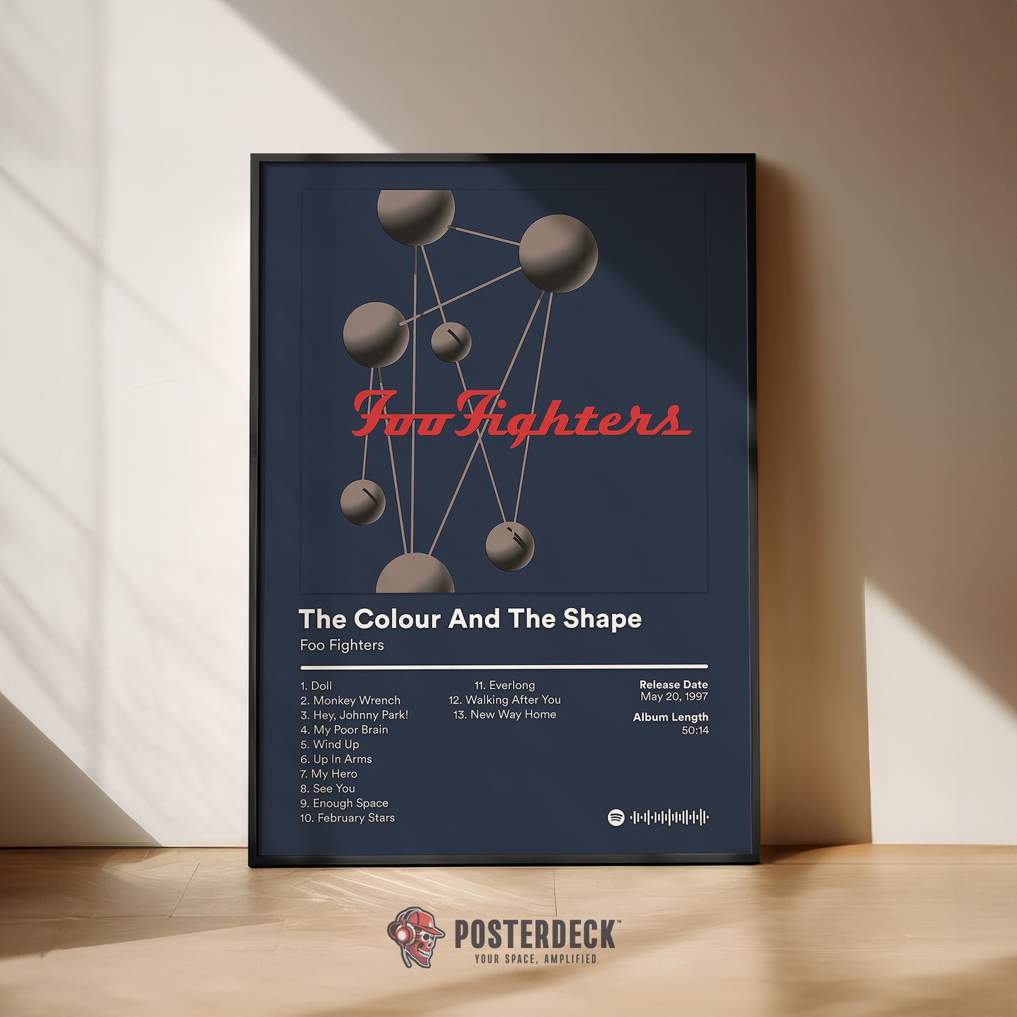 Foo Fighters 'The Colour And The Shape' Album Poster