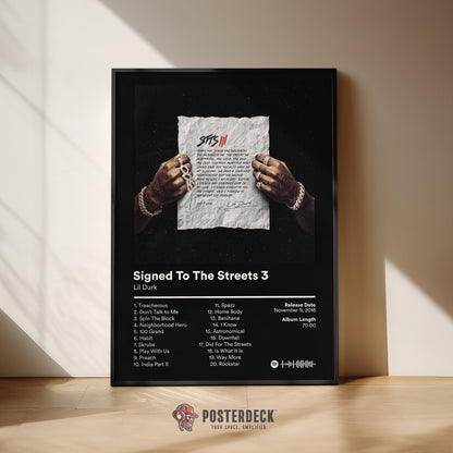 Lil Durk 'Signed To The Streets 3' Album Poster