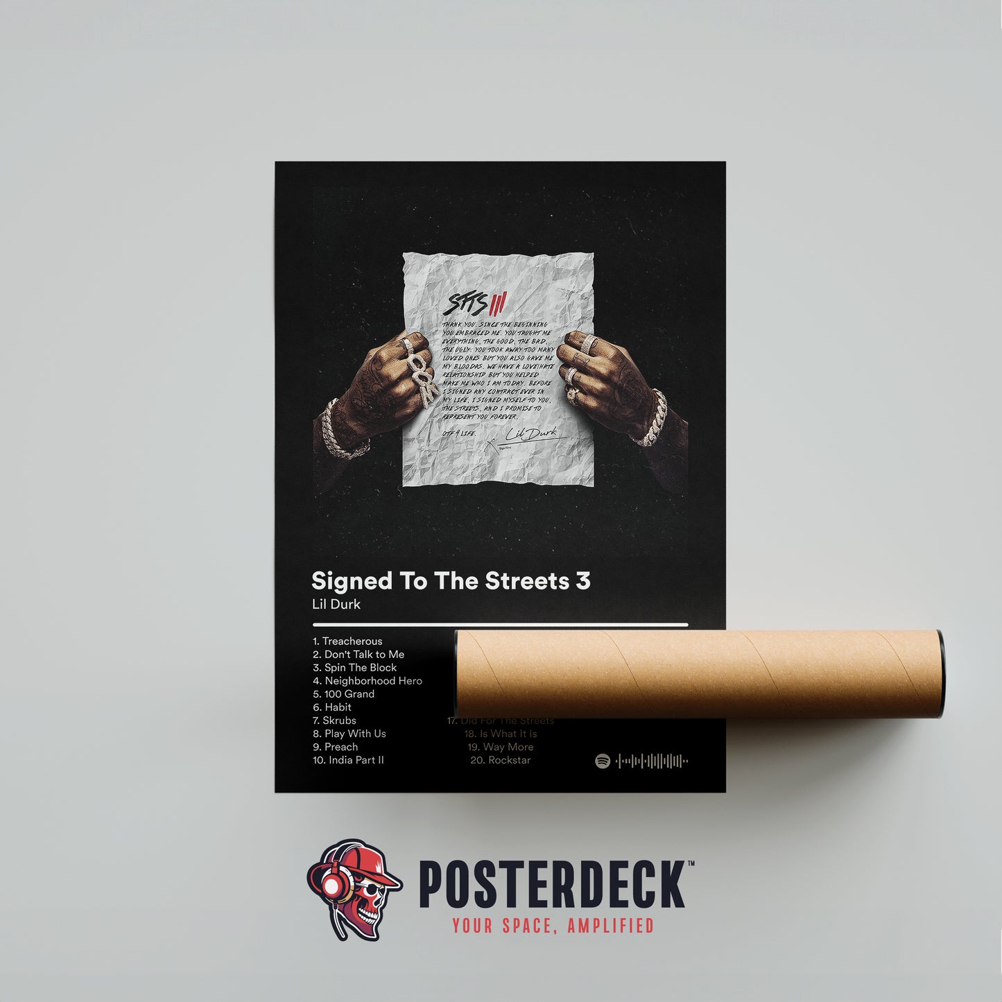 Lil Durk 'Signed To The Streets 3' Album Poster