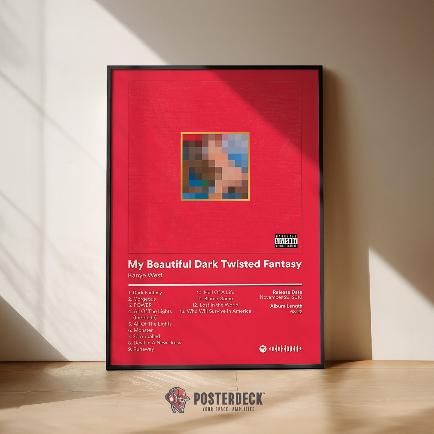 Kanye West 'My Beautiful Dark Twisted Fantasy' Album Poster
