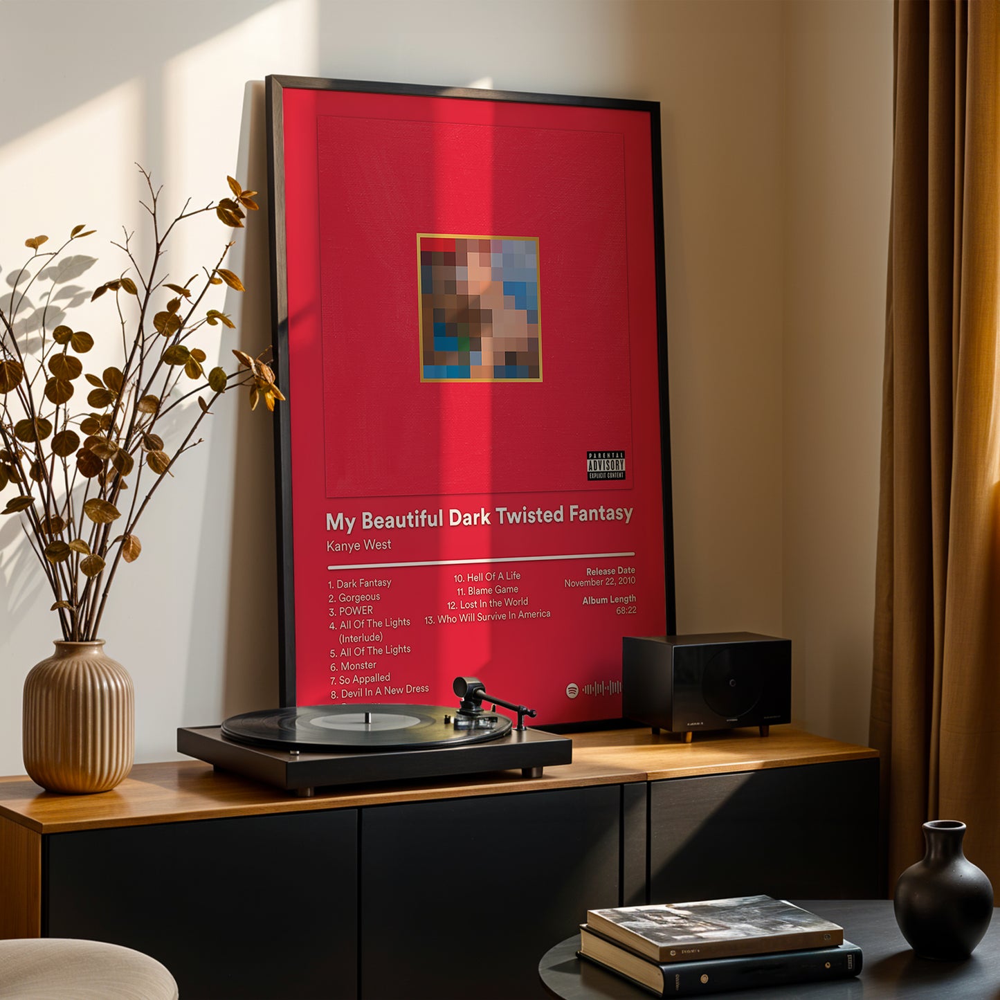 Kanye West 'My Beautiful Dark Twisted Fantasy' Album Poster