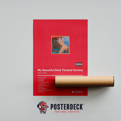 Kanye West 'My Beautiful Dark Twisted Fantasy' Album Poster