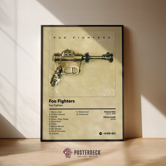 Foo Fighters 'Foo Fighters' Album Poster