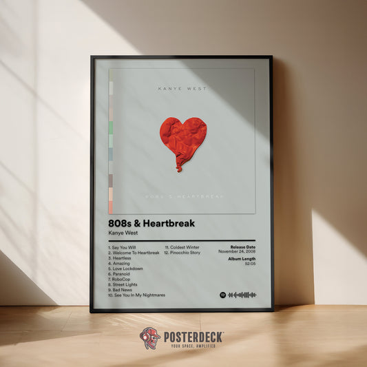 Kanye West '808s & Heartbreak' Album Poster
