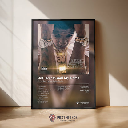 YoungBoy Never Broke Again 'Until Death Call My Name' Album Poster
