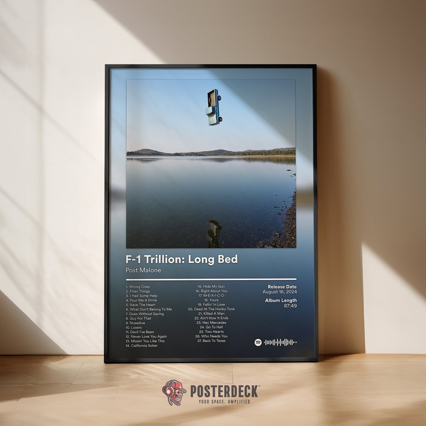 Post Malone 'F-1 Trillion Long Bed' Album Poster