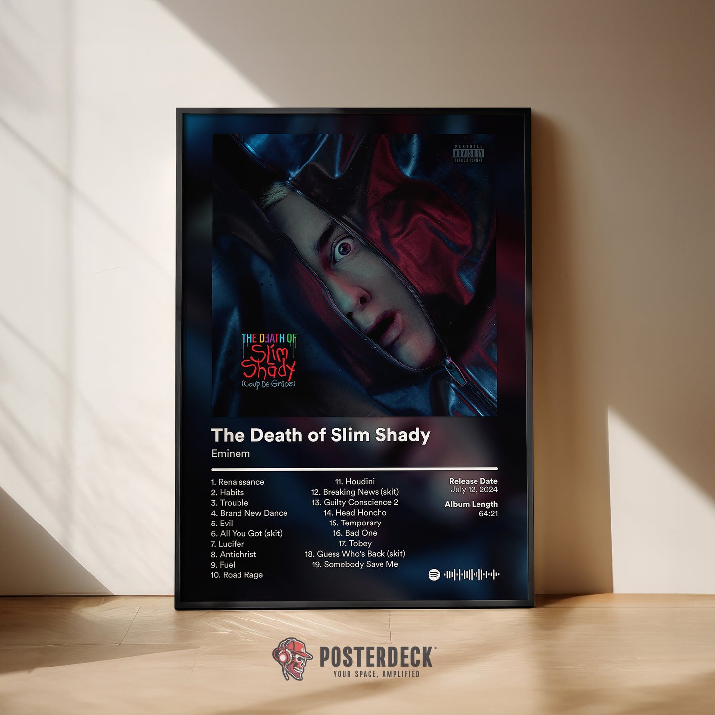 Eminem 'The Death Of Slim Shady' Album Poster