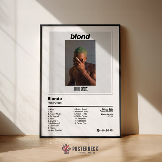 Frank Ocean 'BLONDE' Album Poster