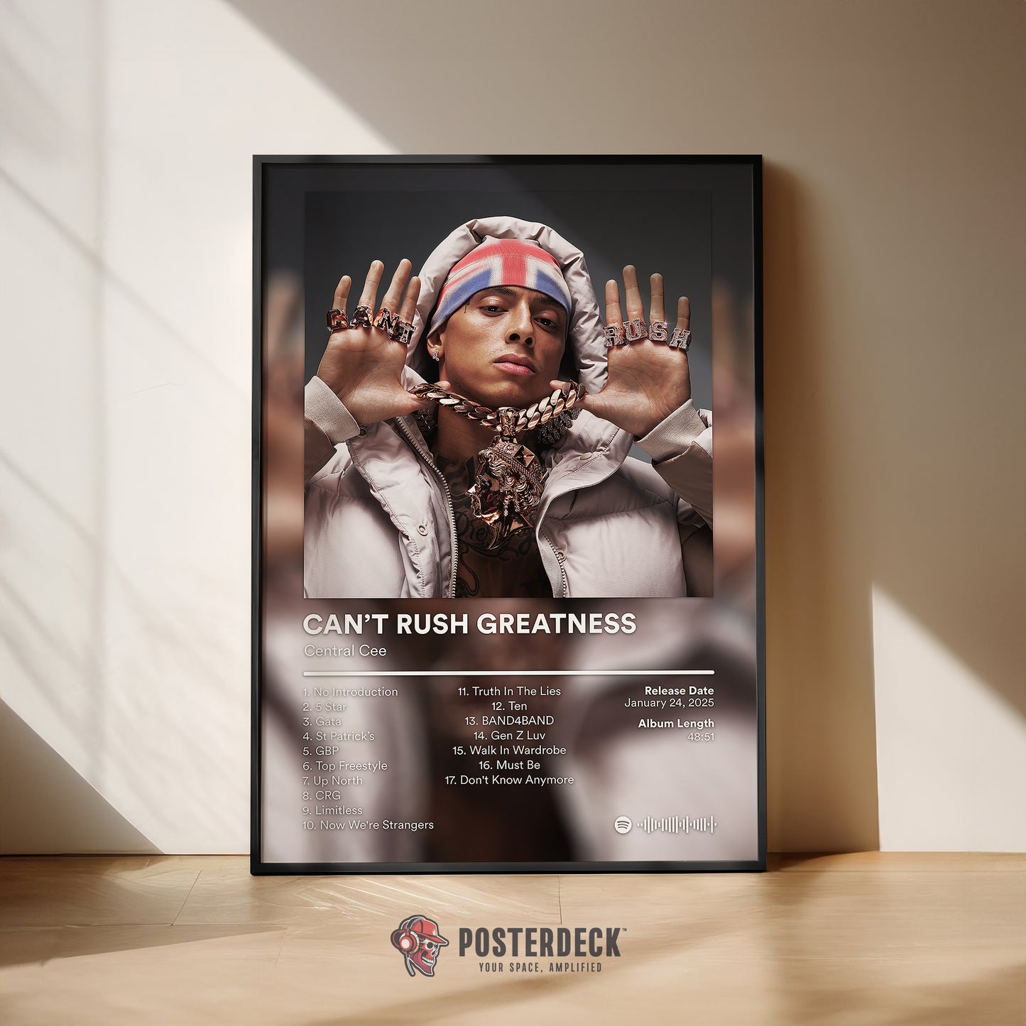 Central Cee 'Can't Rush Greatness' Album Poster