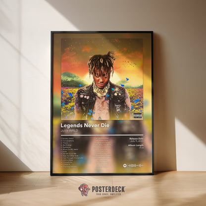 Juice WRLD 'Legends Never Die' (5 Year Anniversary Edition) Album Poster