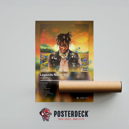 Juice WRLD 'Legends Never Die' (5 Year Anniversary Edition) Album Poster