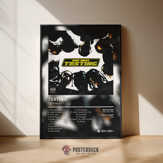 ASAP Rocky 'Testing' Album Poster