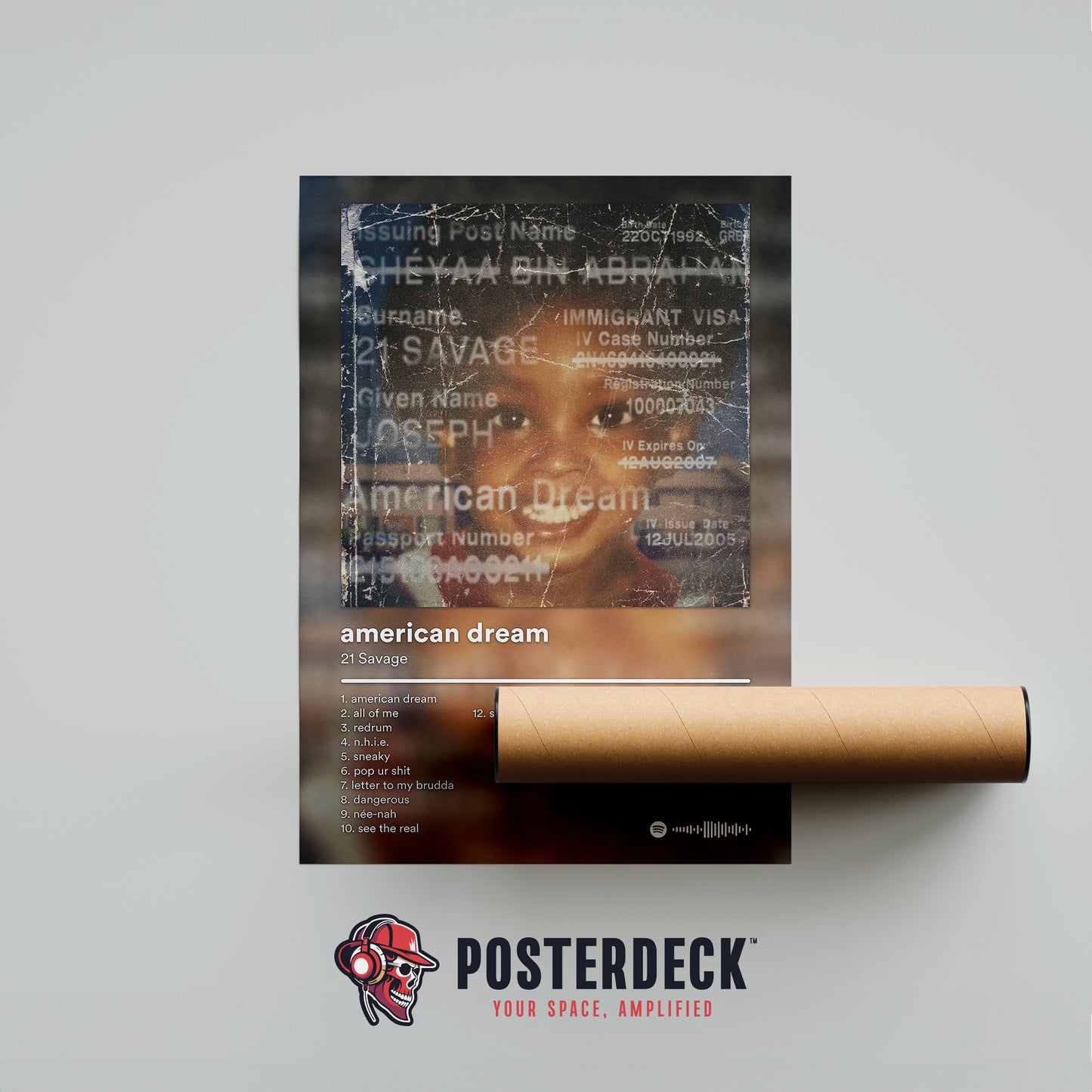 21 Savage 'American Dream' Album Poster