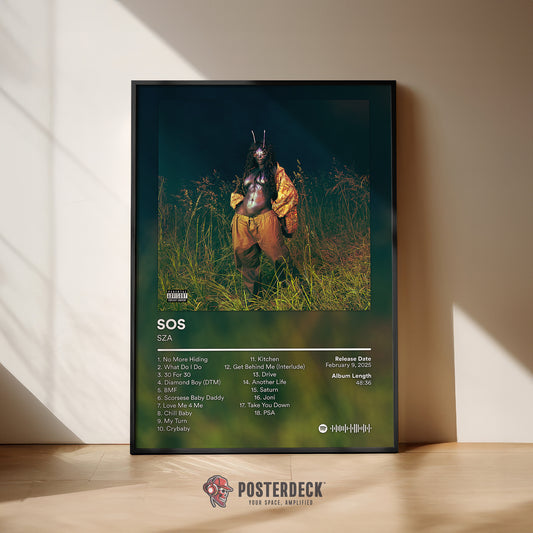 SZA 'SOS' (Deluxe Edition) Album Poster