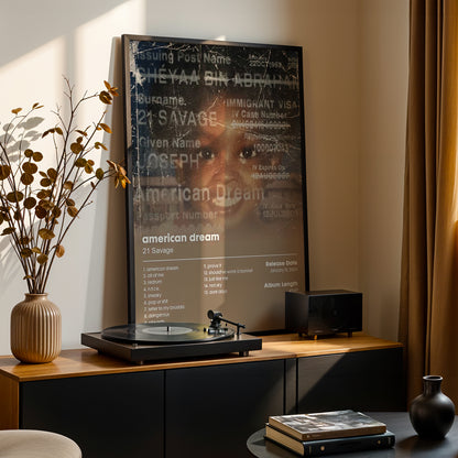 21 Savage 'American Dream' Album Poster