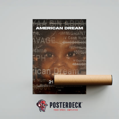 21 Savage 'American Dream' Poster