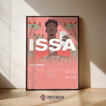 21 Savage 'Issa' Album Poster