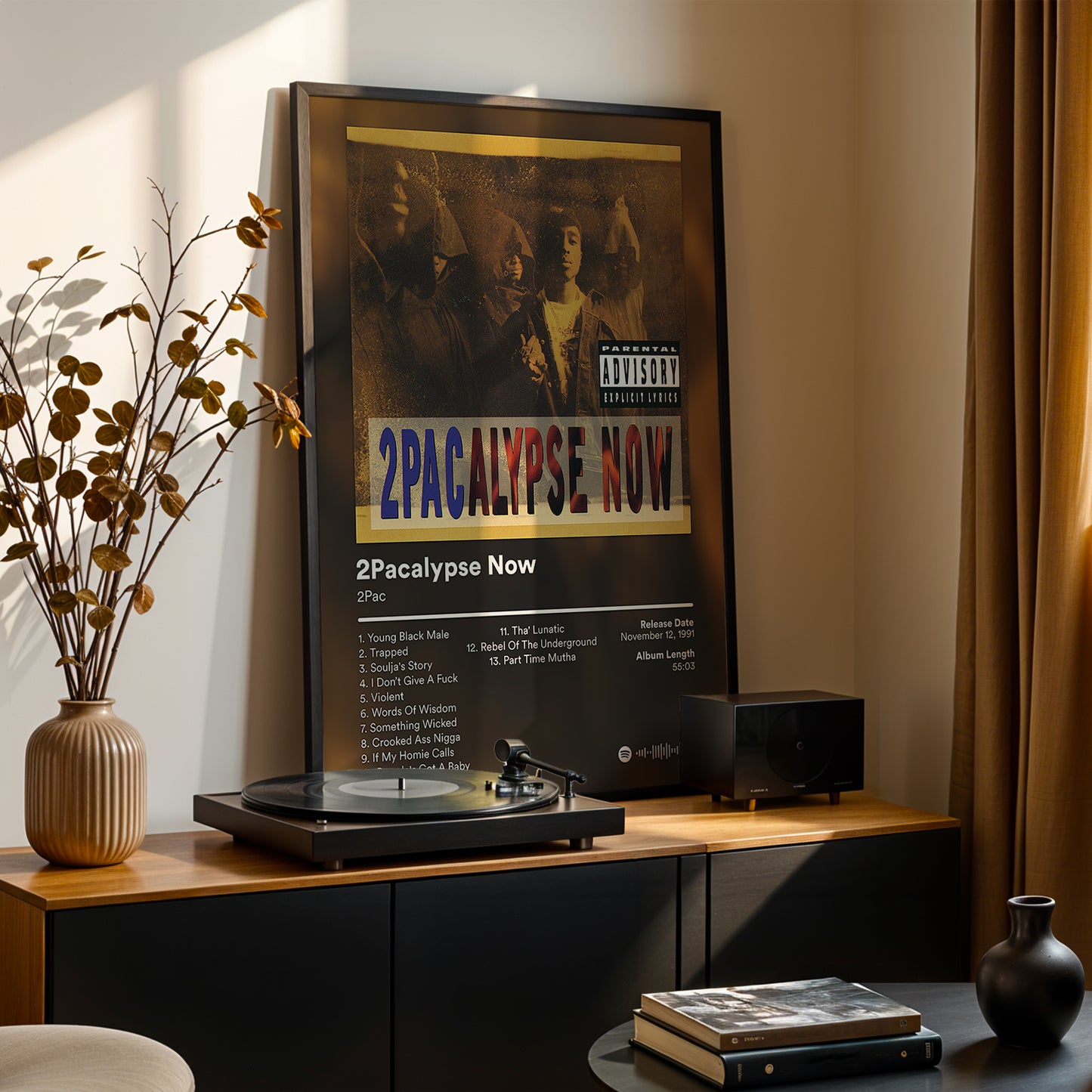 2Pac '2Pacalypse' Album Poster