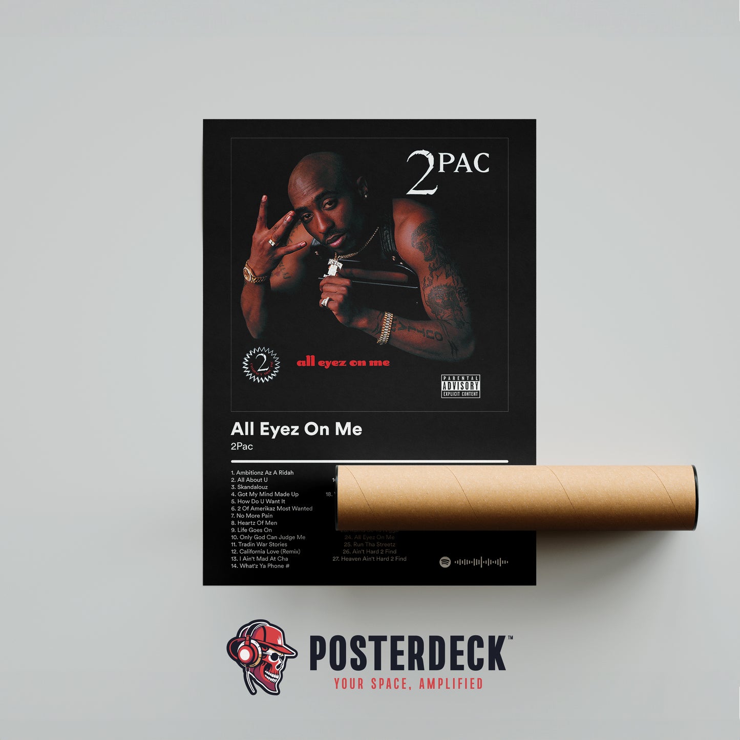 2Pac 'All Eyez On Me' Album Poster